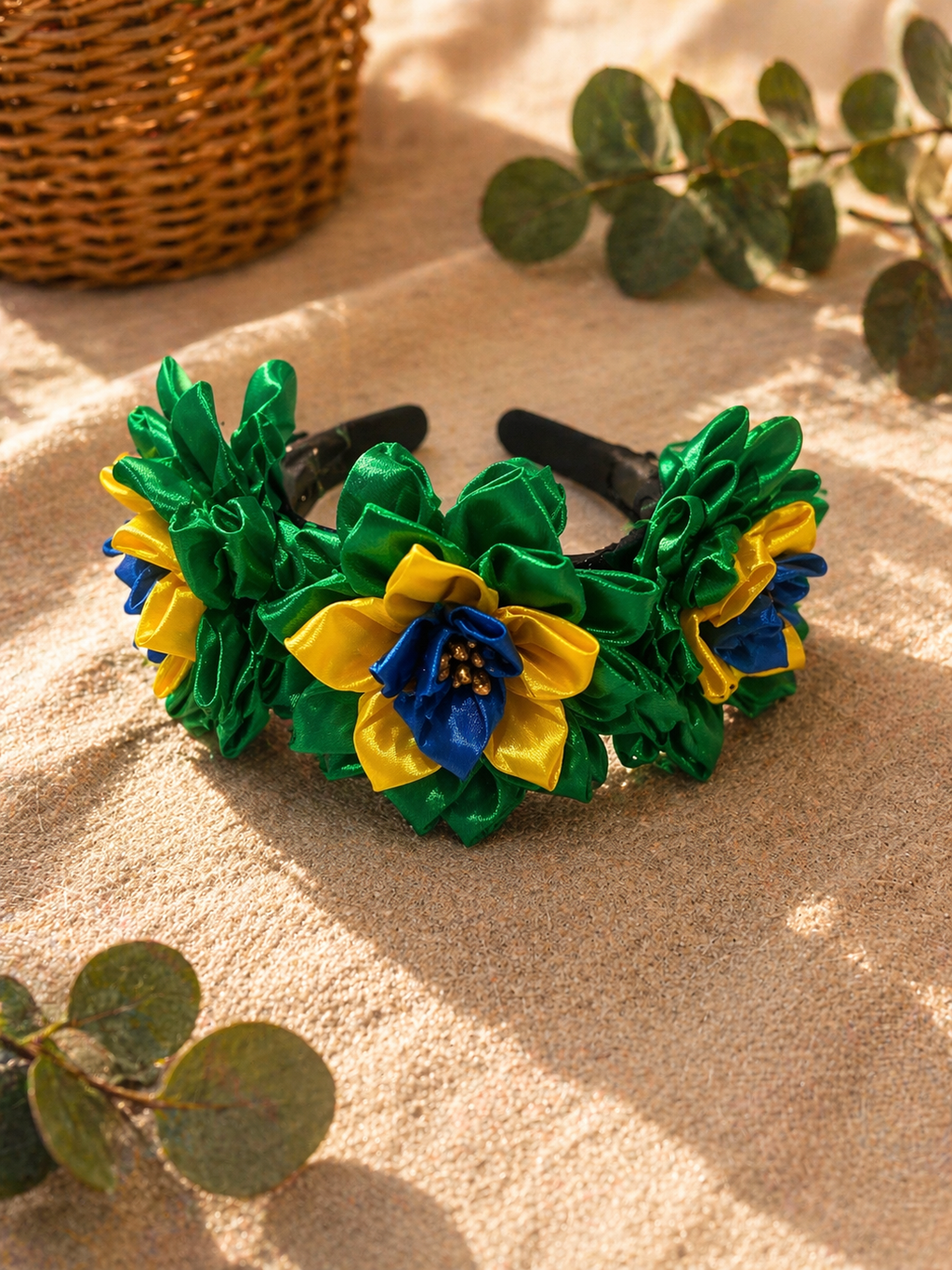 Handmade Floral Headband – Brazil Edition
