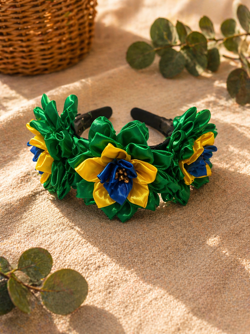 Handmade Floral Headband – Brazil Edition