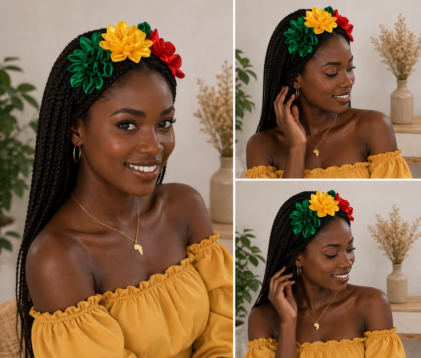 Senegal Inspired Handmade Floral Headband – World Collection