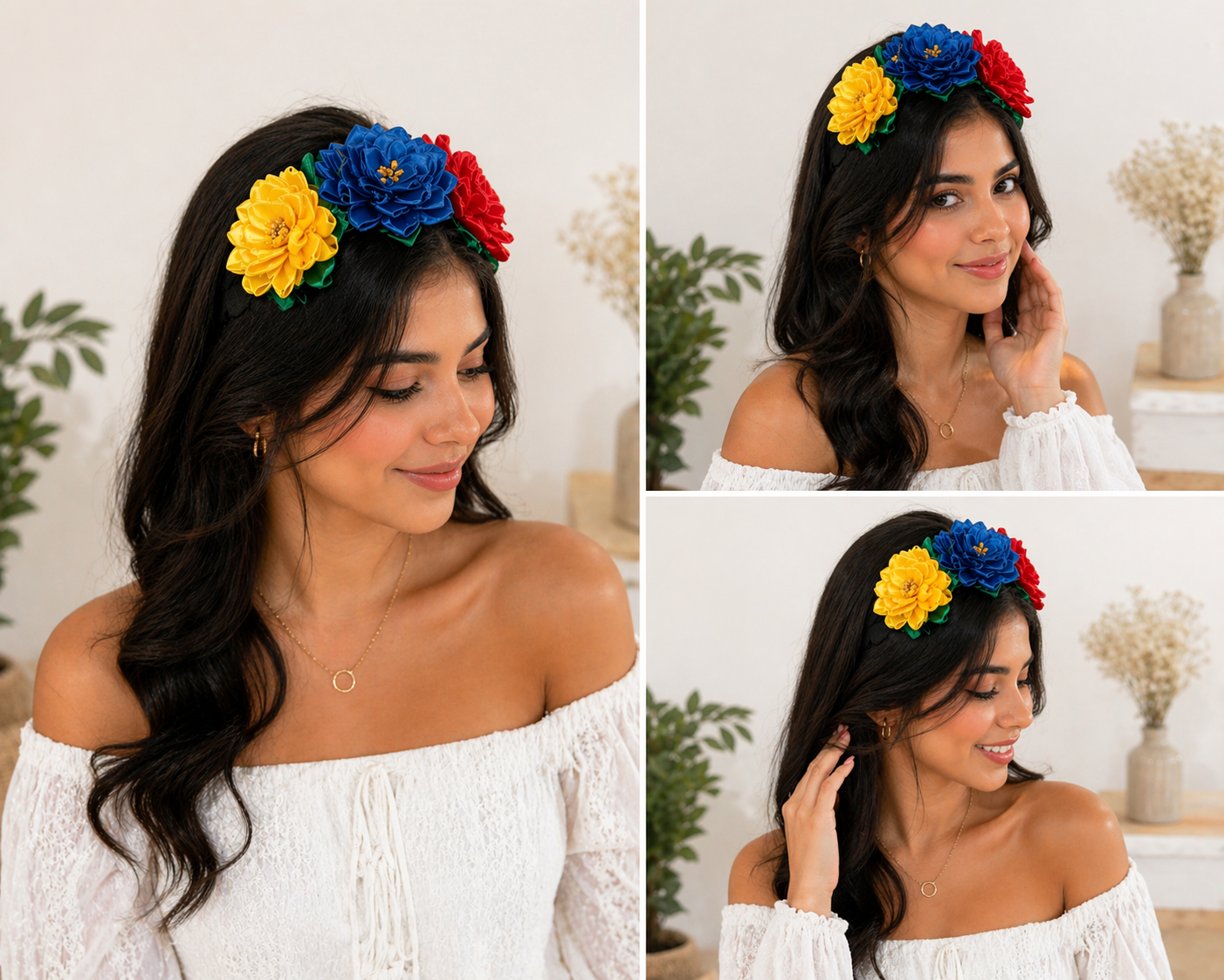 Ecuador Inspired Handmade Floral Headband – World Collection