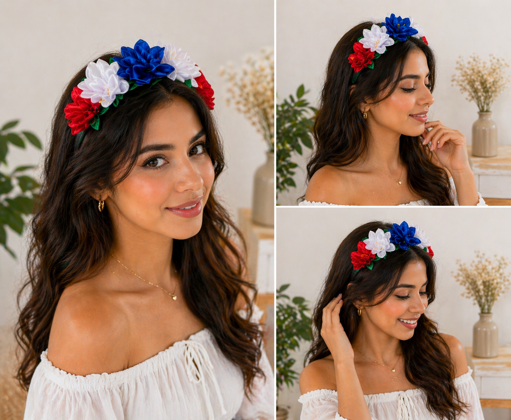 Panama Inspired Handmade Floral Headband – World Collection