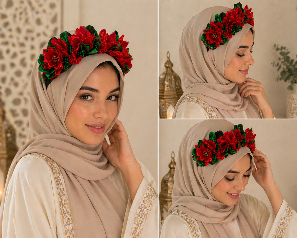 Morocco Inspired Handmade Floral Headband – World Collection